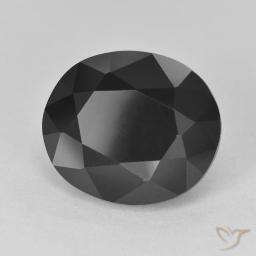 Tourmaline Schorl naturelle ovale, 8.05 ct, Opaque