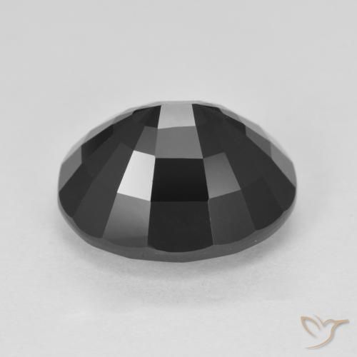 Tourmaline Schorl naturelle ovale, 7.40 ct, Opaque
