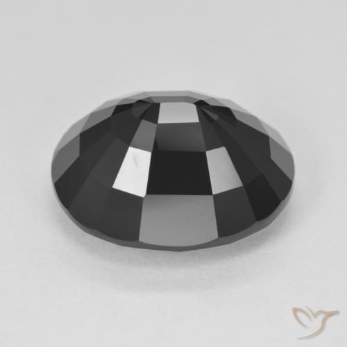 Tourmaline Schorl naturelle ovale, 11.10 ct, Opaque