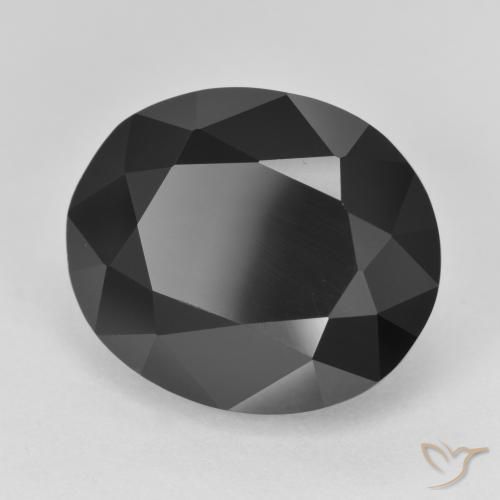 Tourmaline Schorl naturelle ovale, 15.33 ct, Opaque