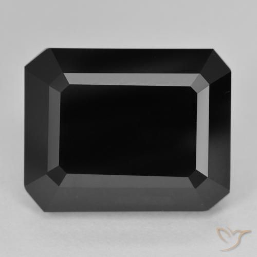 18.89ct Naturel Schorl Tourmaline, Taille émeraude, Opaque