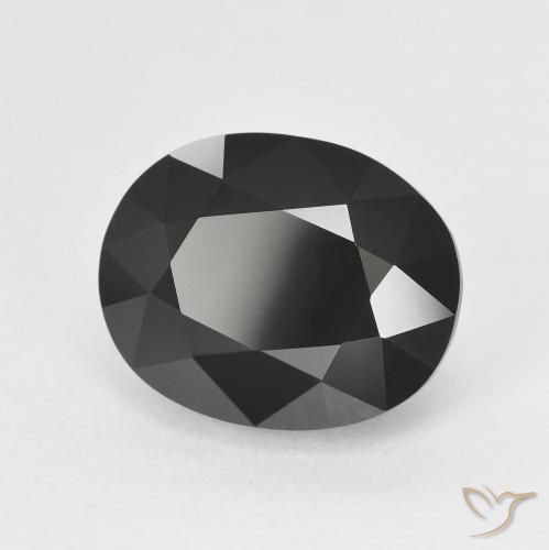 Tourmaline Schorl naturelle ovale, 6.23 ct, Opaque