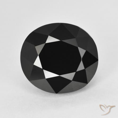 7.56ct Naturel Schorl Tourmaline, ovale, Opaque