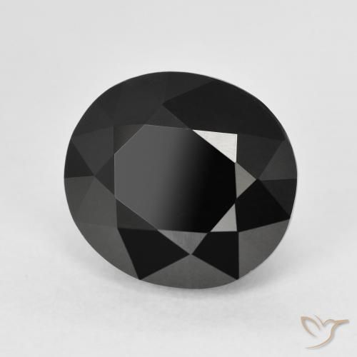 Tourmaline Schorl naturelle ovale, 7.56 ct, Opaque