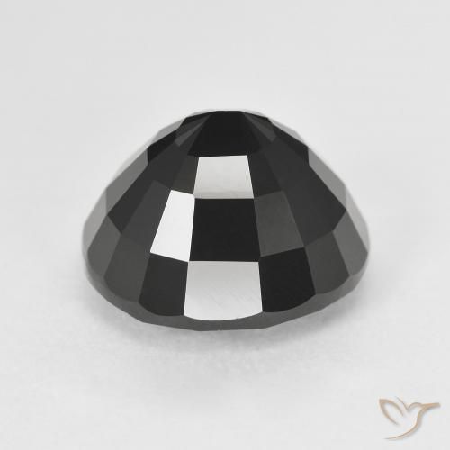 Tourmaline Schorl naturelle ovale, 7.56 ct, Opaque