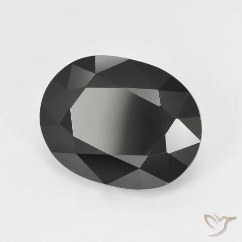 Tourmaline Schorl naturelle ovale, 5.67 ct, Opaque