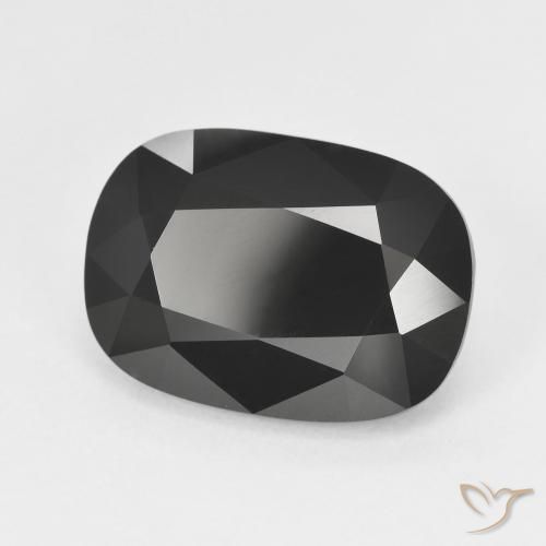 Tourmaline Schorl naturelle Coussin, 7.52 ct, Opaque