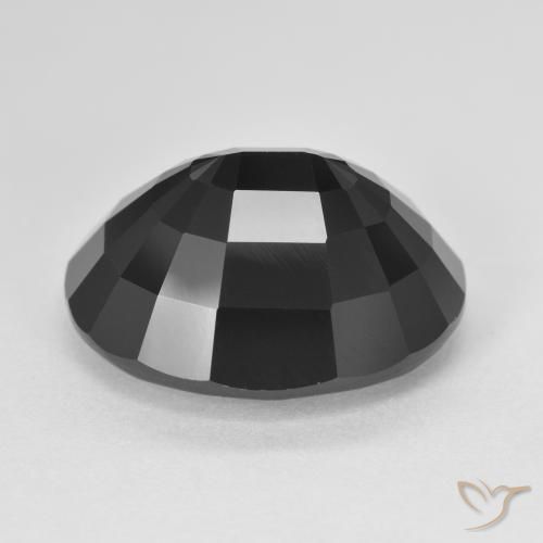 Tourmaline Schorl naturelle ovale, 13.51 ct, Opaque