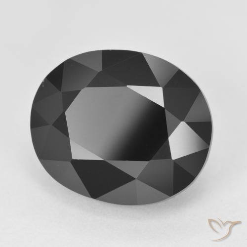 Tourmaline Schorl naturelle ovale, 10.44 ct, Opaque