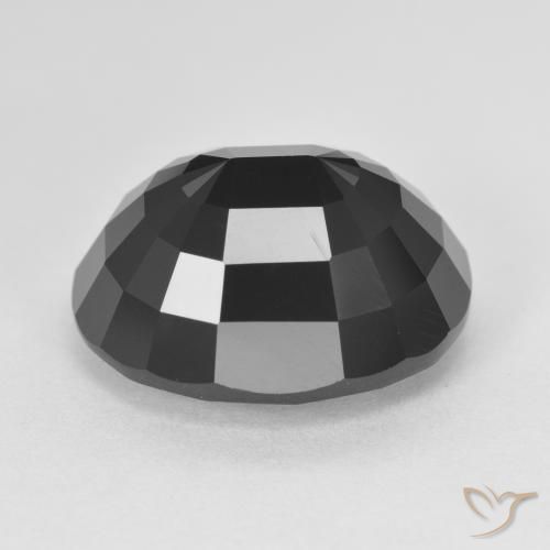 Tourmaline Schorl naturelle ovale, 10.44 ct, Opaque