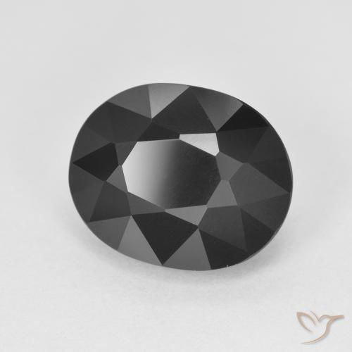 Tourmaline Schorl naturelle ovale, 5.80 ct, Opaque