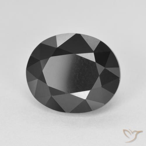 Tourmaline Schorl naturelle ovale, 6.23 ct, Opaque
