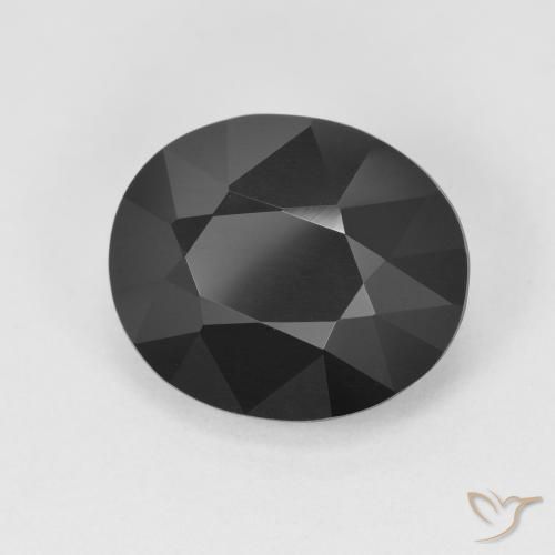 Tourmaline Schorl naturelle ovale, 5.23 ct, Opaque