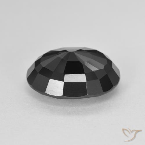 Tourmaline Schorl naturelle ovale, 5.23 ct, Opaque
