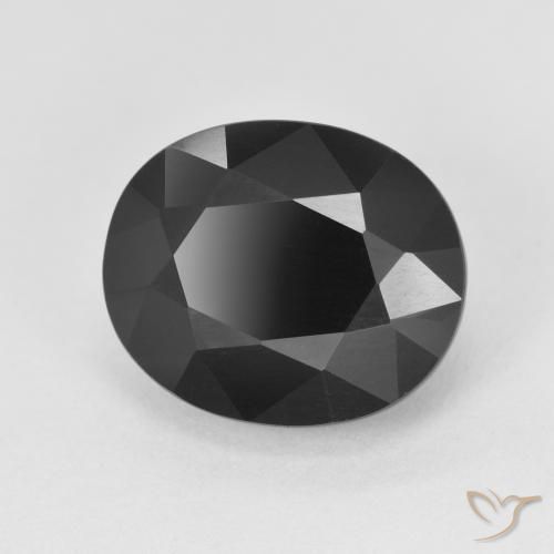 Tourmaline Schorl naturelle ovale, 6.22 ct, Opaque