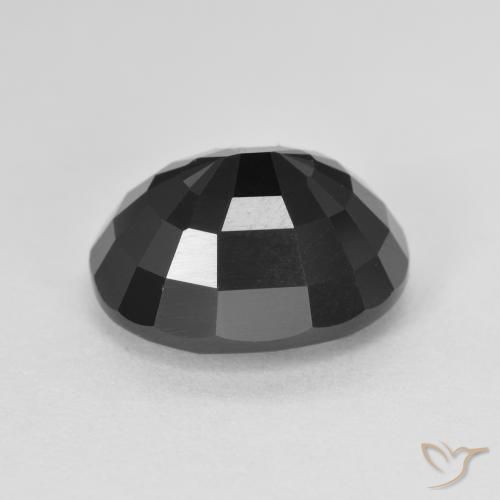 Tourmaline Schorl naturelle ovale, 6.22 ct, Opaque