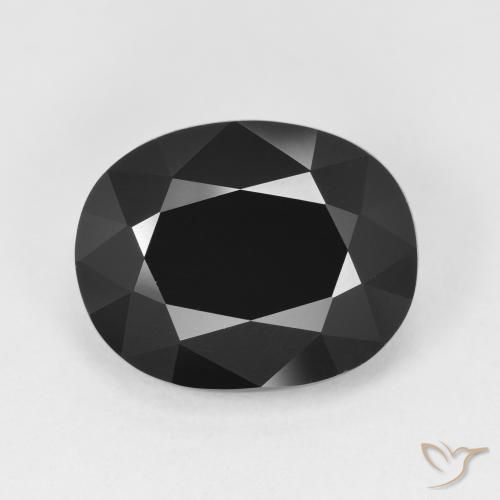 5.79ct Naturel Schorl Tourmaline, ovale, Opaque