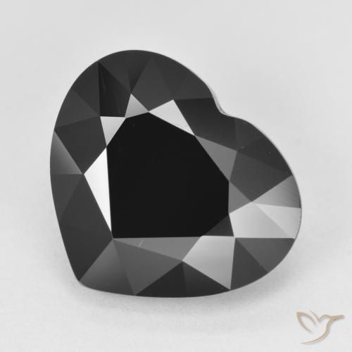 7.20ct Naturel Schorl Tourmaline, Cœur, Opaque