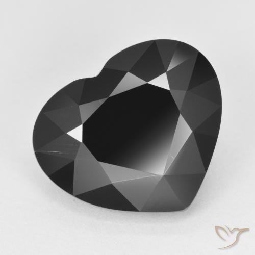 Tourmaline Schorl naturelle Cœur, 7.20 ct, Opaque