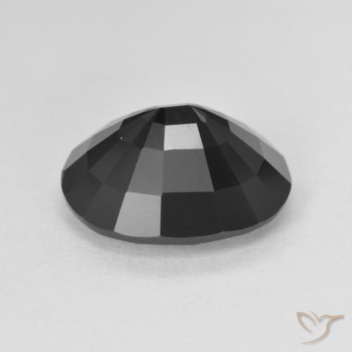 Tourmaline Schorl naturelle ovale, 5.01 ct, Opaque