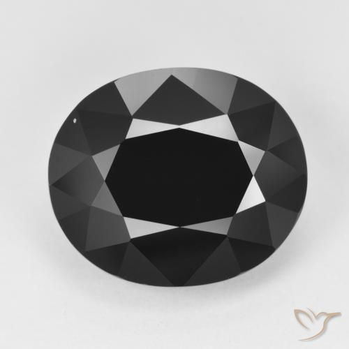 12.70ct Naturel Schorl Tourmaline, ovale, Opaque