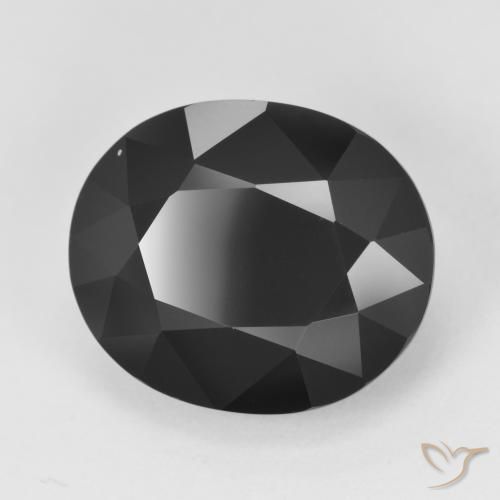 Tourmaline Schorl naturelle ovale, 12.70 ct, Opaque