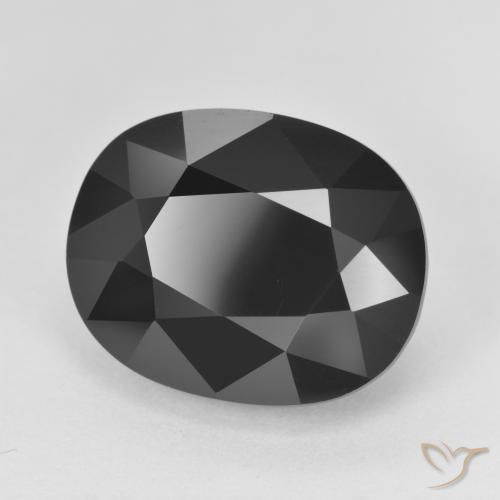Tourmaline Schorl naturelle ovale, 15.03 ct, Opaque