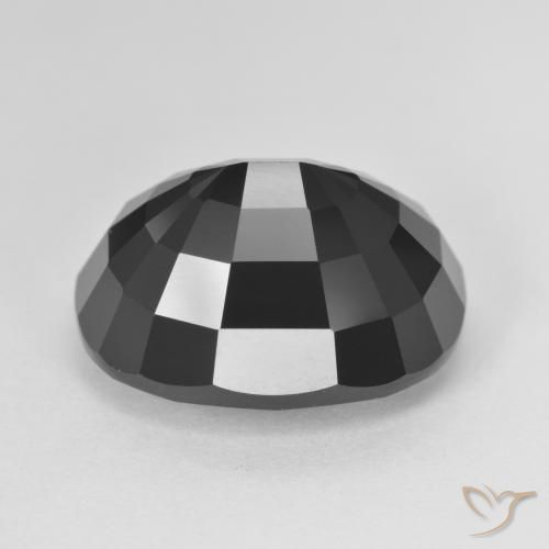 Tourmaline Schorl naturelle ovale, 15.03 ct, Opaque