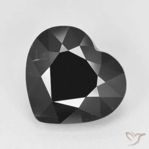 6.20ct Naturel Schorl Tourmaline, Cœur, Opaque