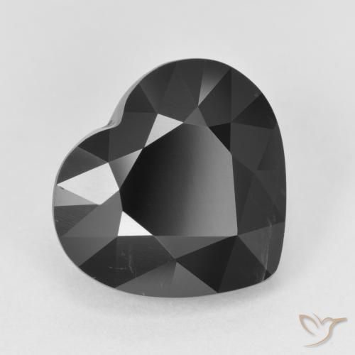 Tourmaline Schorl naturelle Cœur, 6.20 ct, Opaque