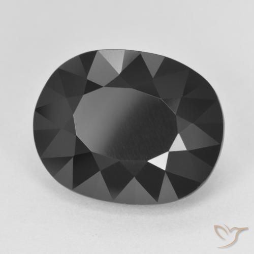 Tourmaline Schorl naturelle ovale, 11.68 ct, Opaque