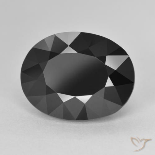 Tourmaline Schorl naturelle ovale, 11.12 ct, Opaque