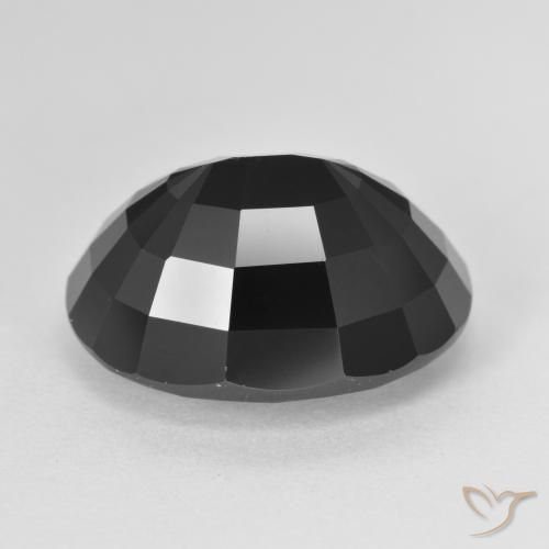 Tourmaline Schorl naturelle ovale, 11.12 ct, Opaque