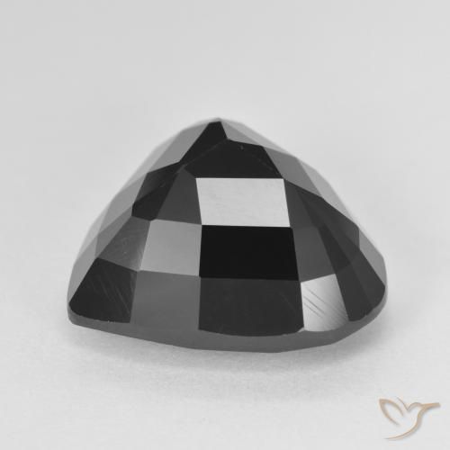 Tourmaline Schorl naturelle Cœur, 12.21 ct, Opaque