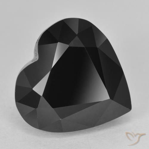 Tourmaline Schorl naturelle Cœur, 12.68 ct, Opaque