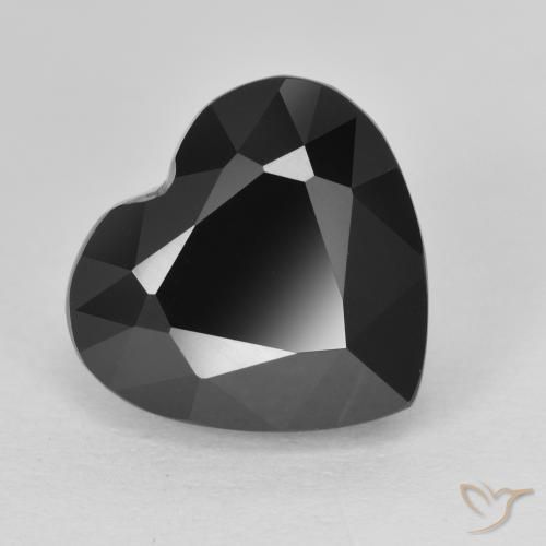 6.03ct Naturel Schorl Tourmaline, Cœur, Opaque