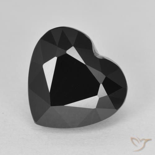 Tourmaline Schorl naturelle Cœur, 6.03 ct, Opaque
