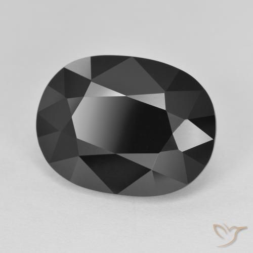 Tourmaline Schorl naturelle ovale, 11.60 ct, Opaque