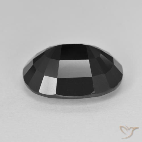 Tourmaline Schorl naturelle ovale, 11.60 ct, Opaque