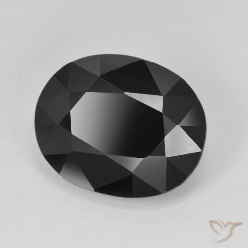 Tourmaline Schorl naturelle ovale, 9.01 ct, Opaque