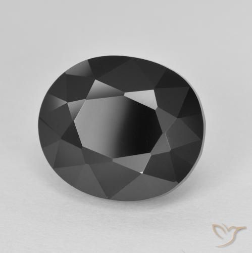 Tourmaline Schorl naturelle ovale, 8.67 ct, Opaque