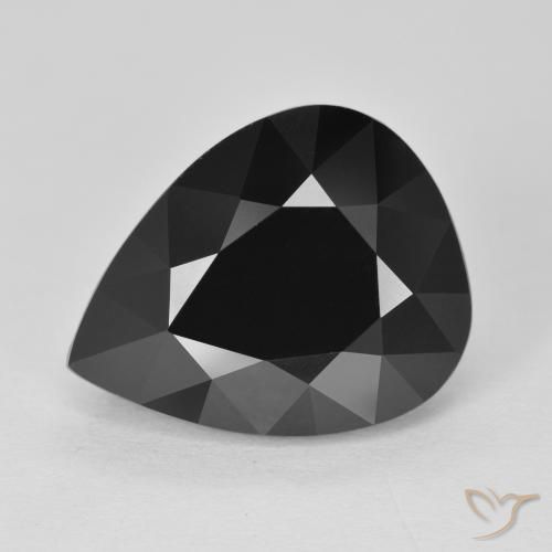 10.38ct Naturel Schorl Tourmaline, En forme de poire, Opaque