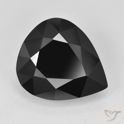 11.01ct Naturel Schorl Tourmaline, En forme de poire, Opaque