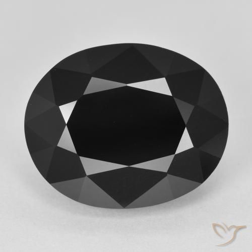 11.49ct Naturel Schorl Tourmaline, ovale, Opaque