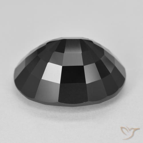 Tourmaline Schorl naturelle ovale, 11.49 ct, Opaque