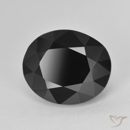 Tourmaline Schorl naturelle ovale, 6.87 ct, Opaque