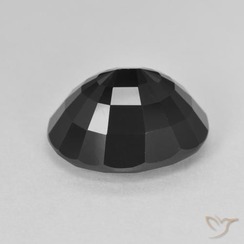 Tourmaline Schorl naturelle ovale, 6.87 ct, Opaque