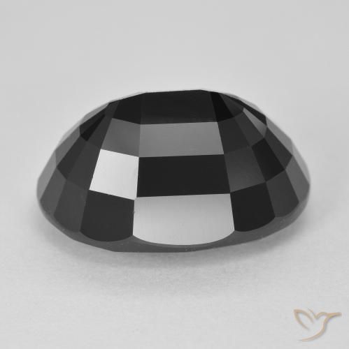 Tourmaline Schorl naturelle ovale, 11.26 ct, Opaque