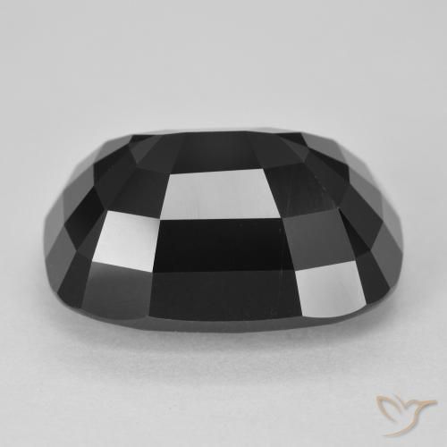 Tourmaline Schorl naturelle Coussin, 12.55 ct, Opaque
