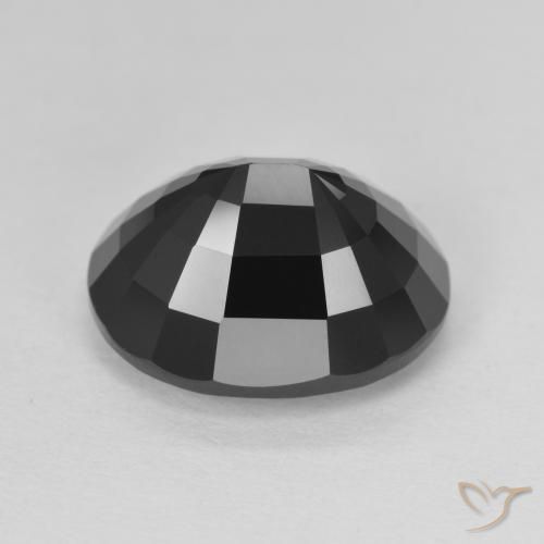 Tourmaline Schorl naturelle ovale, 6.64 ct, Opaque